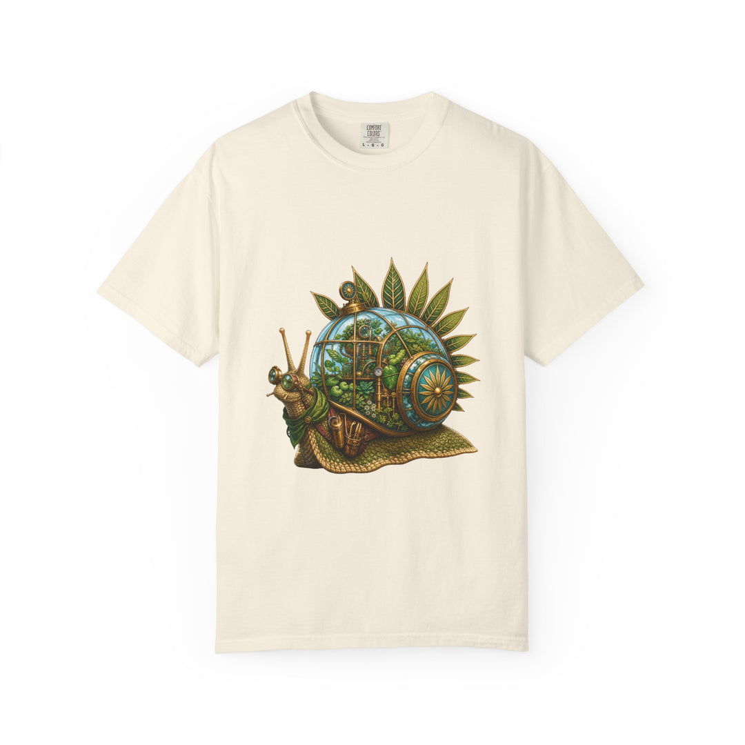 Solarpunk Snail Botanist Graphic Tee
