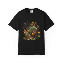Solarpunk Orchid Snail Graphic Tee