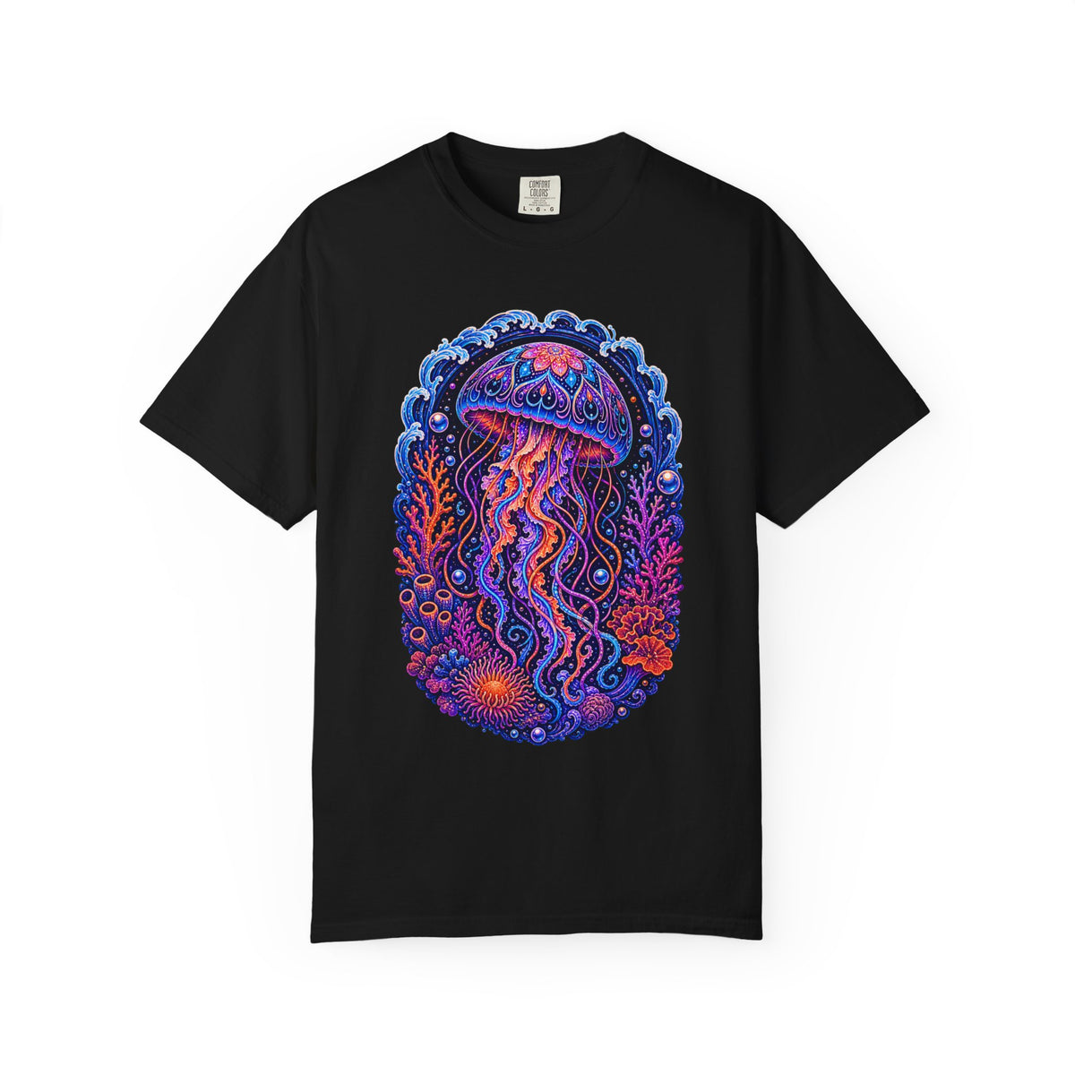 Psychedelic Reef Jellyfish T-Shirt Graphic