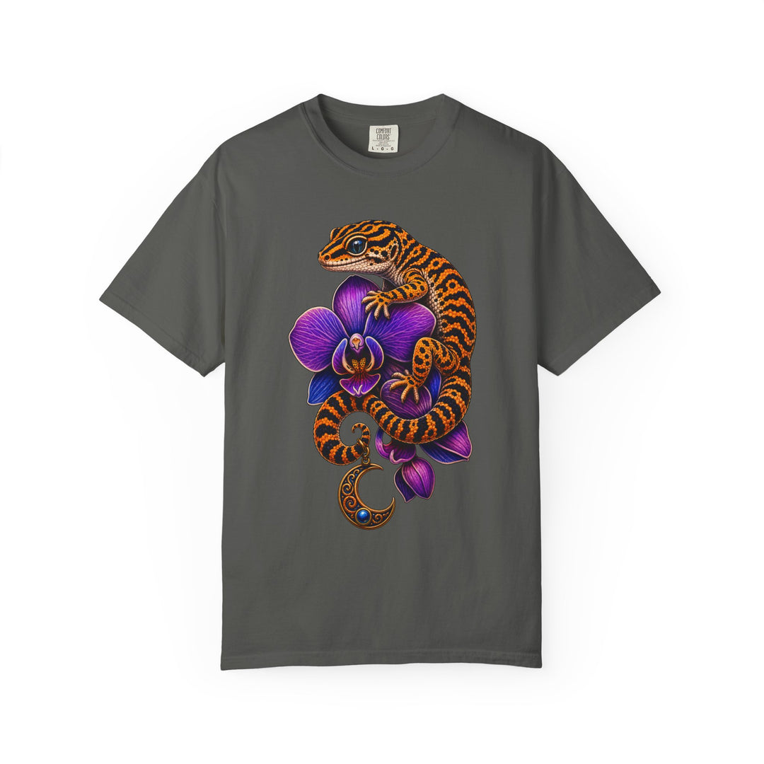 Tiger-Stripe Orchid Gecko Graphic Tee