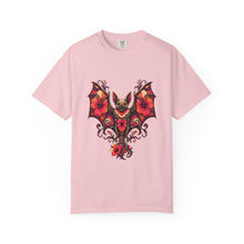 Psychedelic Hibiscus Bat Graphic Tee