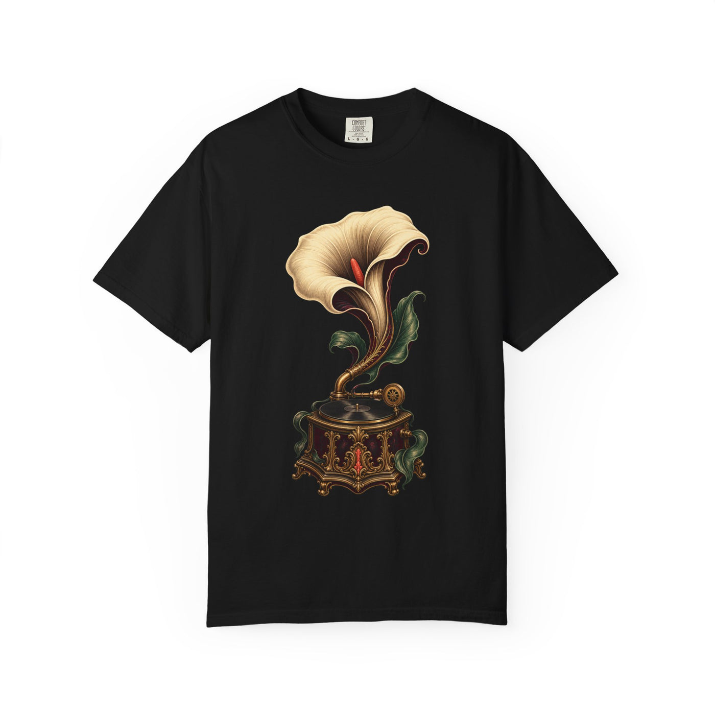 Velvet Calla Lily Gramophone Graphic Tee