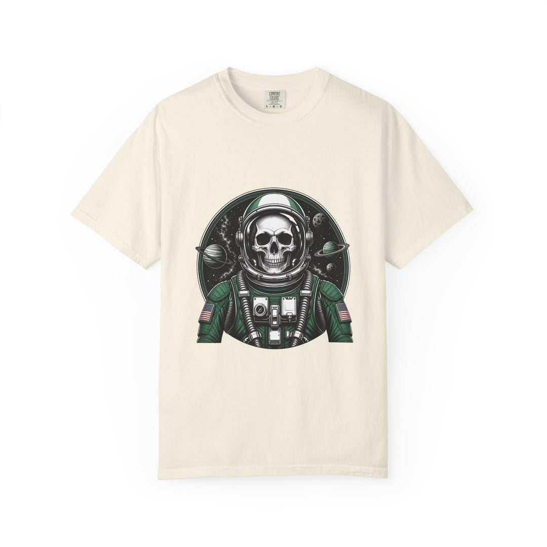 Astronaut Skull Cosmic Badge T-Shirt Graphic