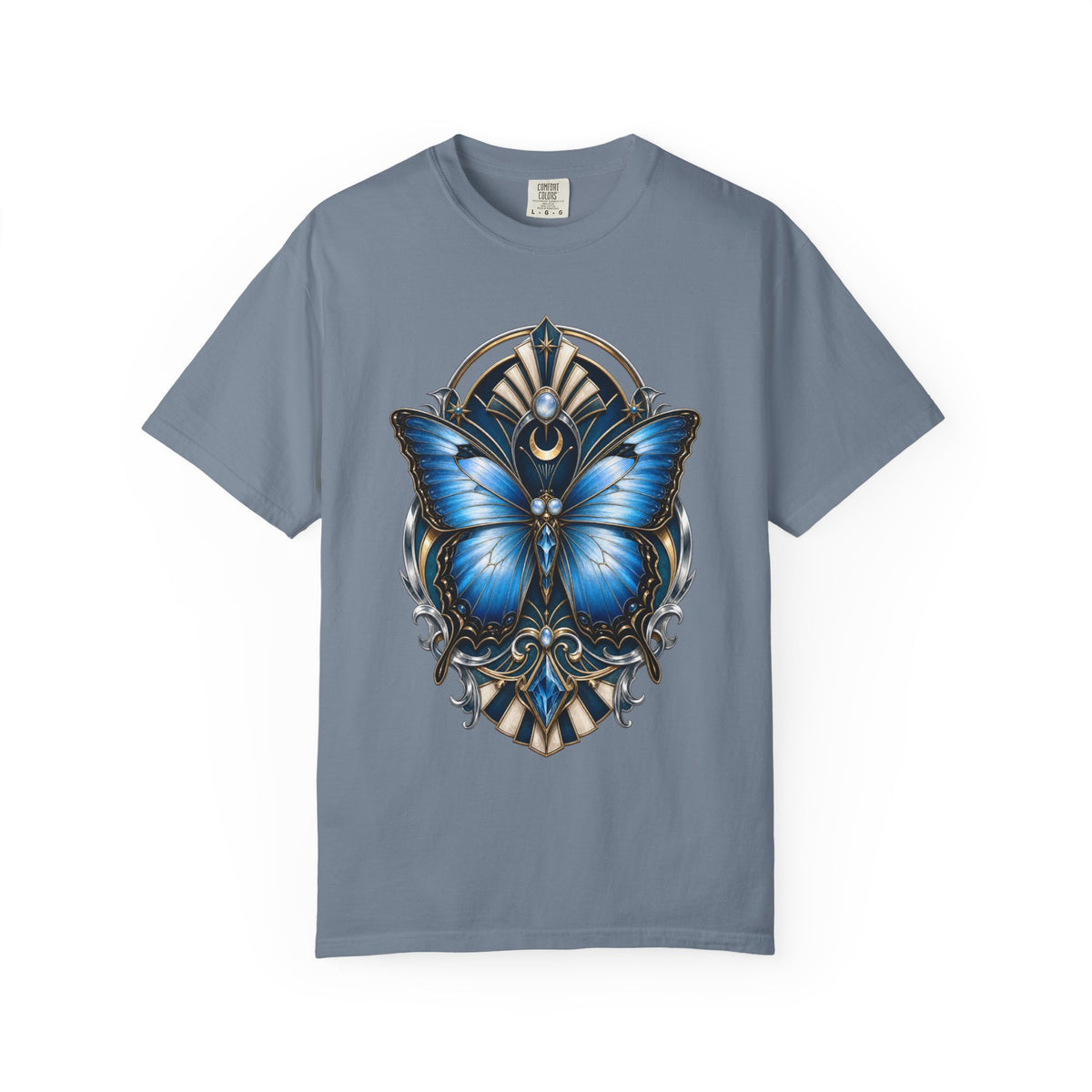 Neo Deco Blue Morpho Oracle Graphic Tee