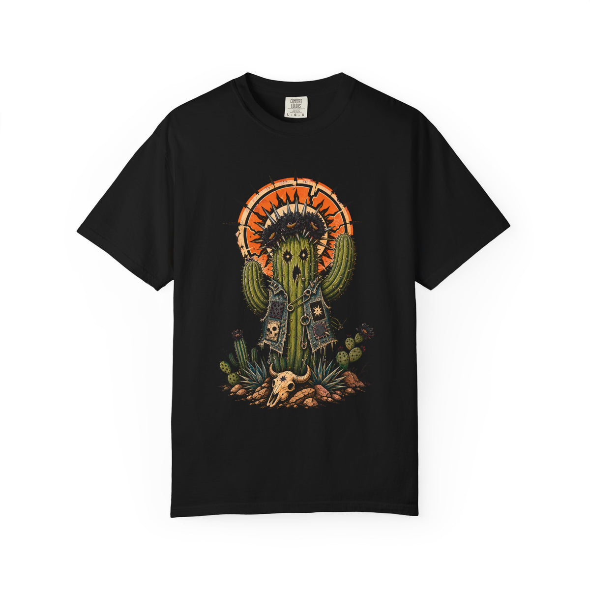Punk Cactus Saint Graphic T-Shirt