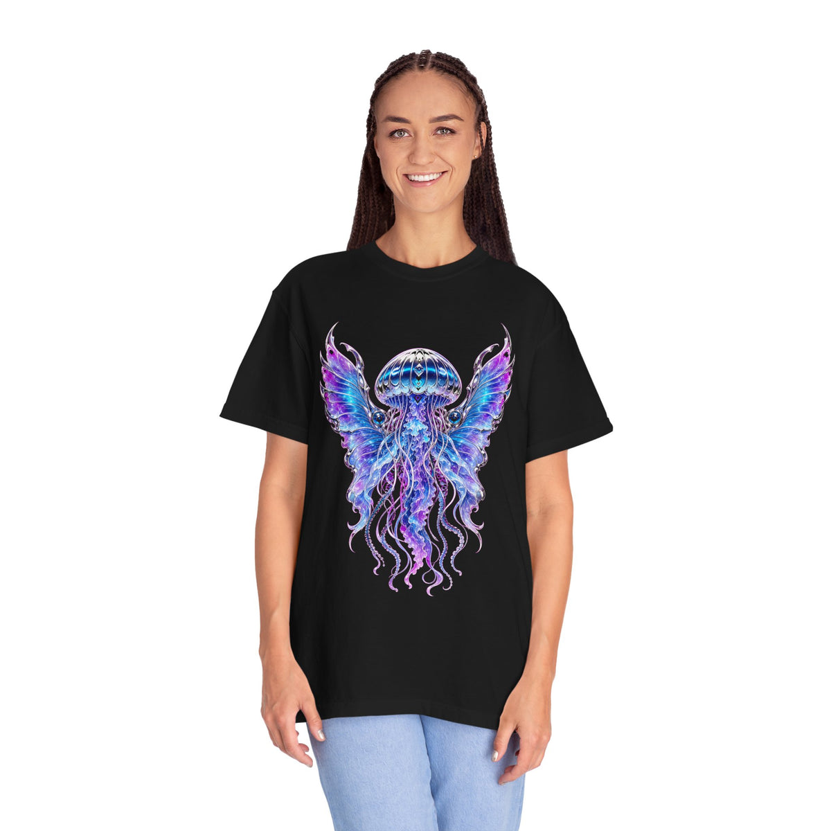 Chrome Jellyfish Arcade Angel T-Shirt Graphic