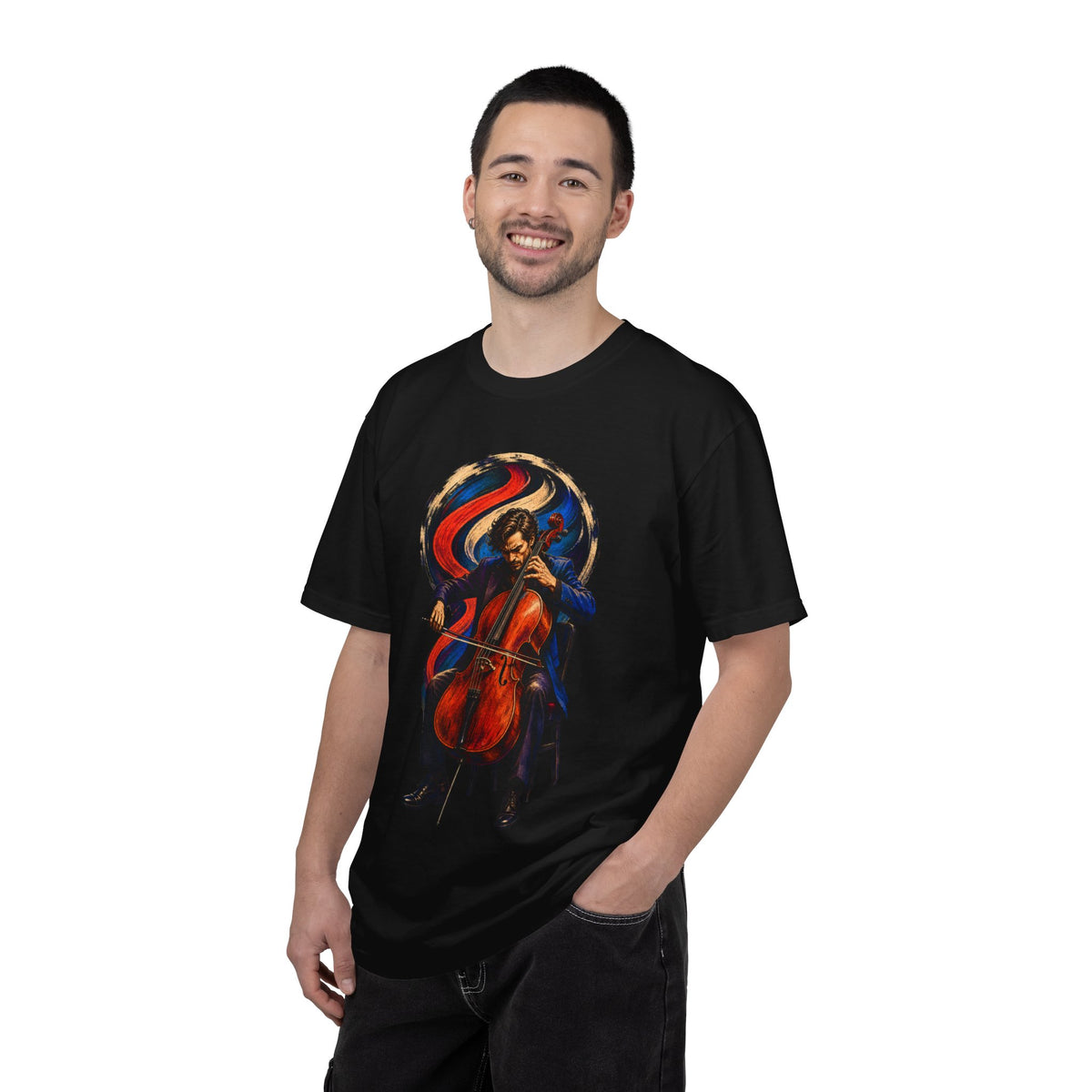 Midnight Cello Bow Surge Graphic Tee
