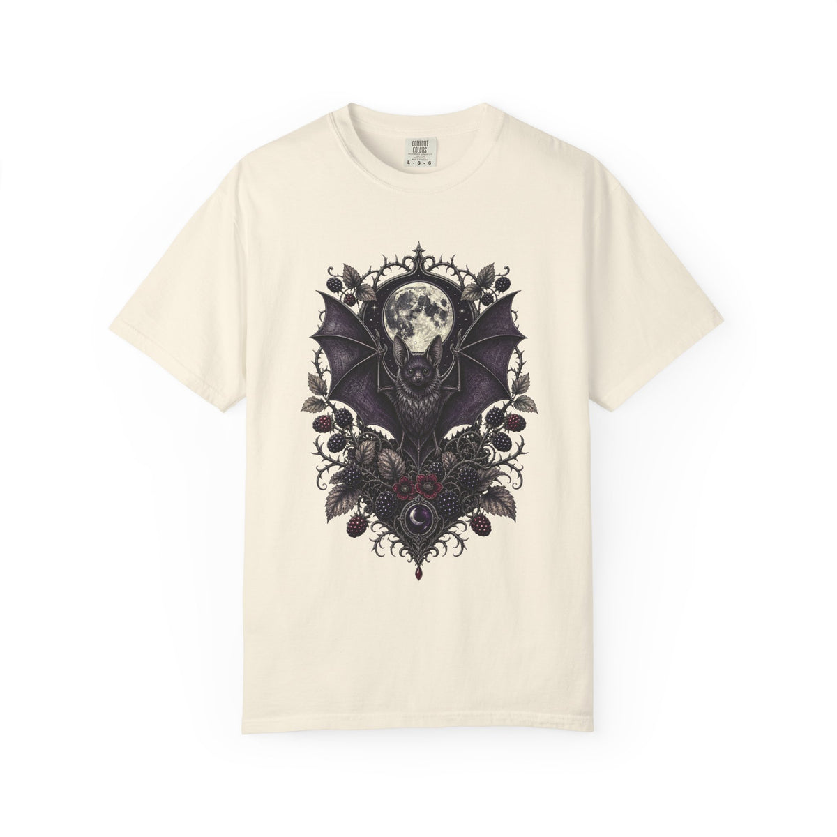 Gothic Blackberry Bat Graphic Tee