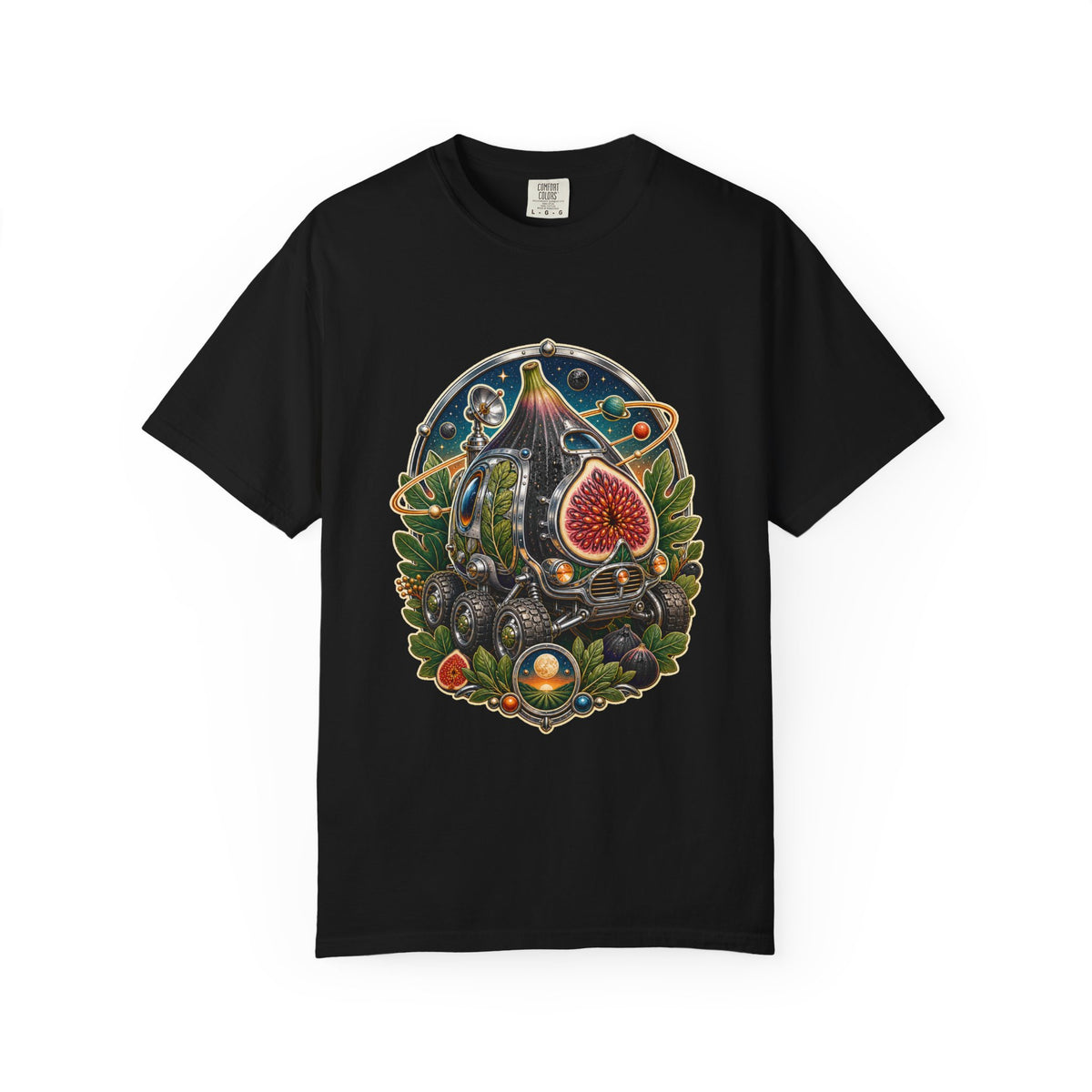 Retro Futurist Orchard Fig Rover T-Shirt Graphic