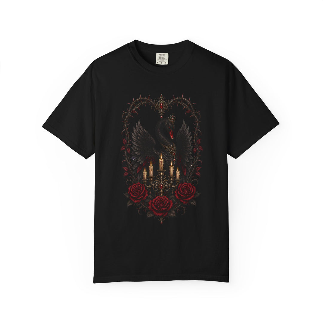 Vamp Romantic Swan Gothic Graphic Tee