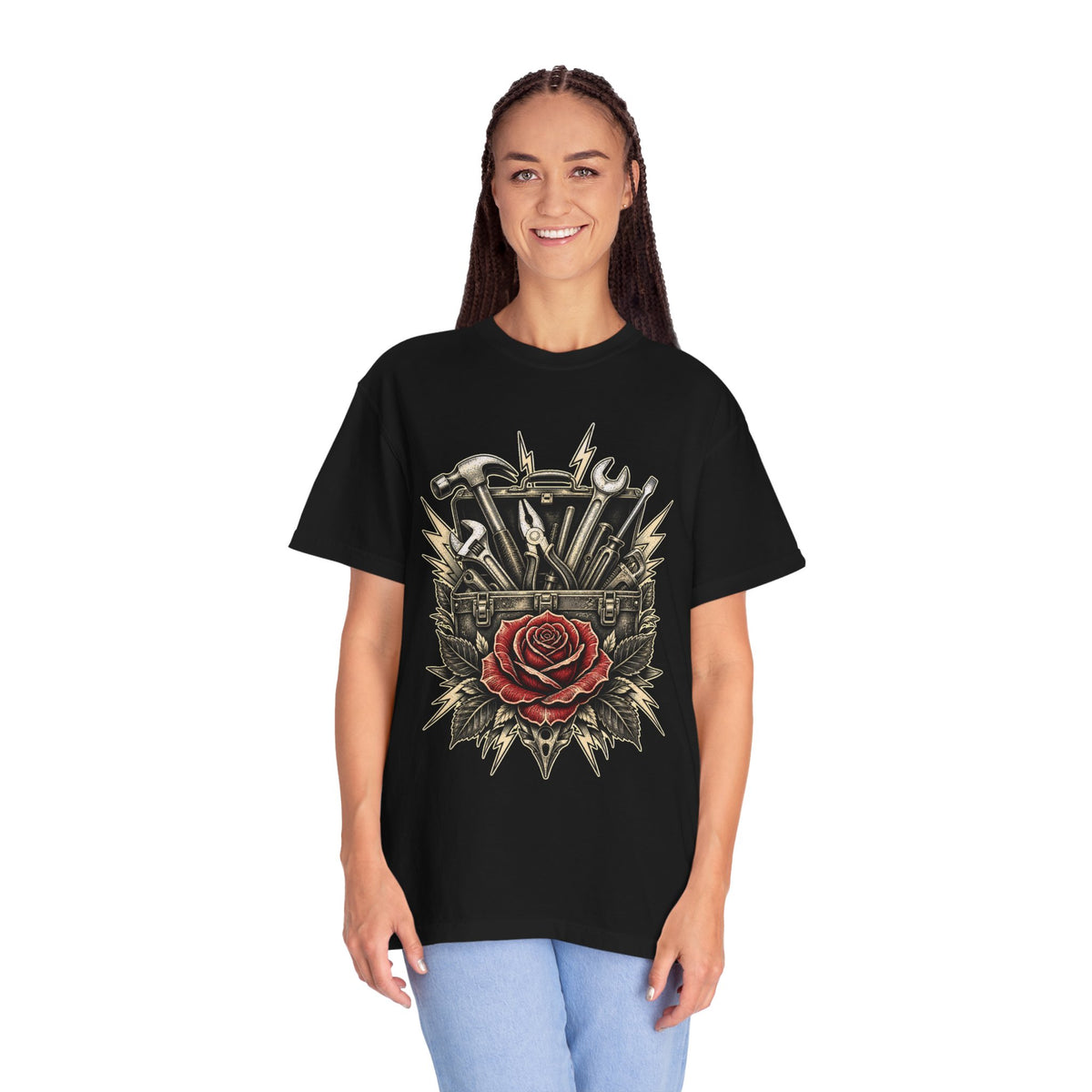 Tattoo Flash Toolbox Rose T-Shirt Graphic