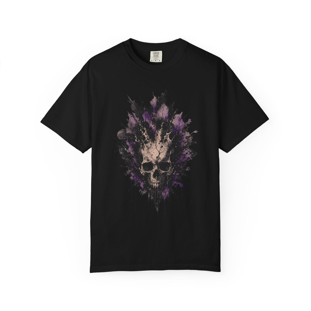 Smoke Bloom Skull T-Shirt Graphic