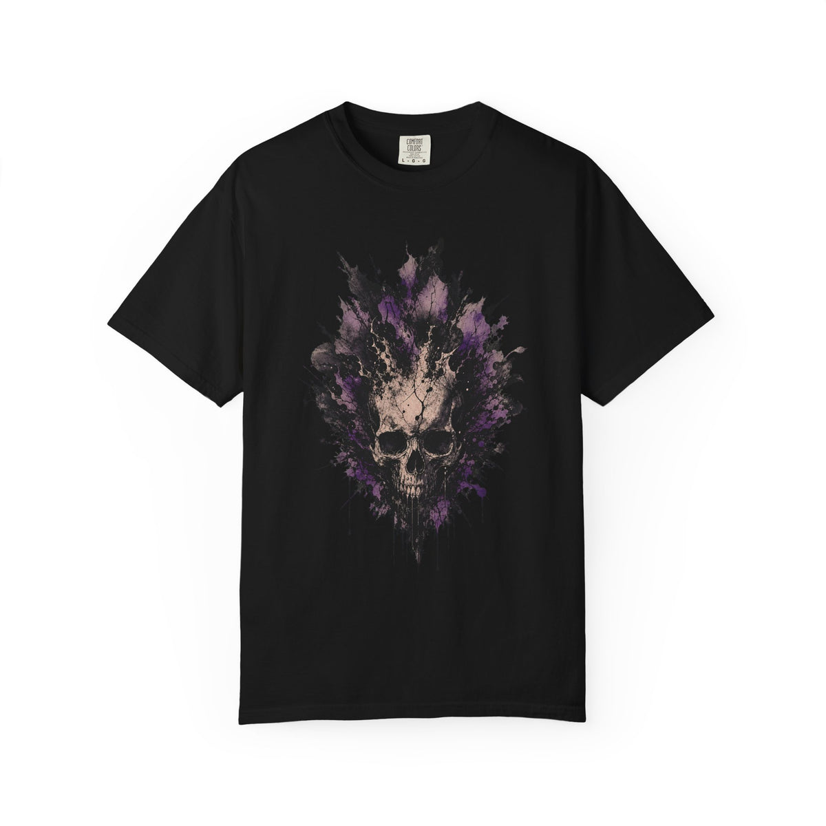 Smoke Bloom Skull T-Shirt Graphic