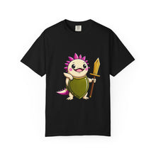 Axolotl Knight Cartoon T-Shirt Graphic