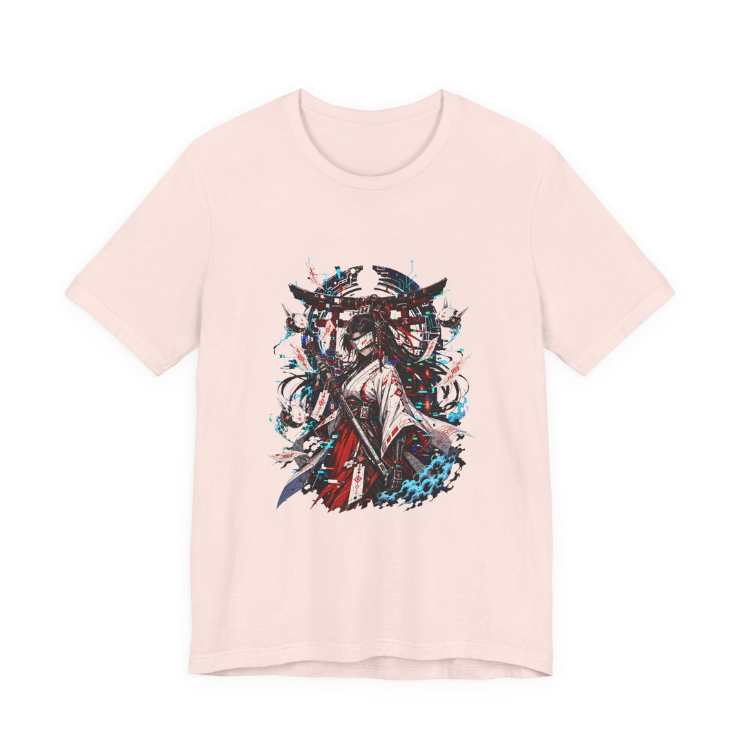 Cyber Shrine Maiden T-Shirt Graphic