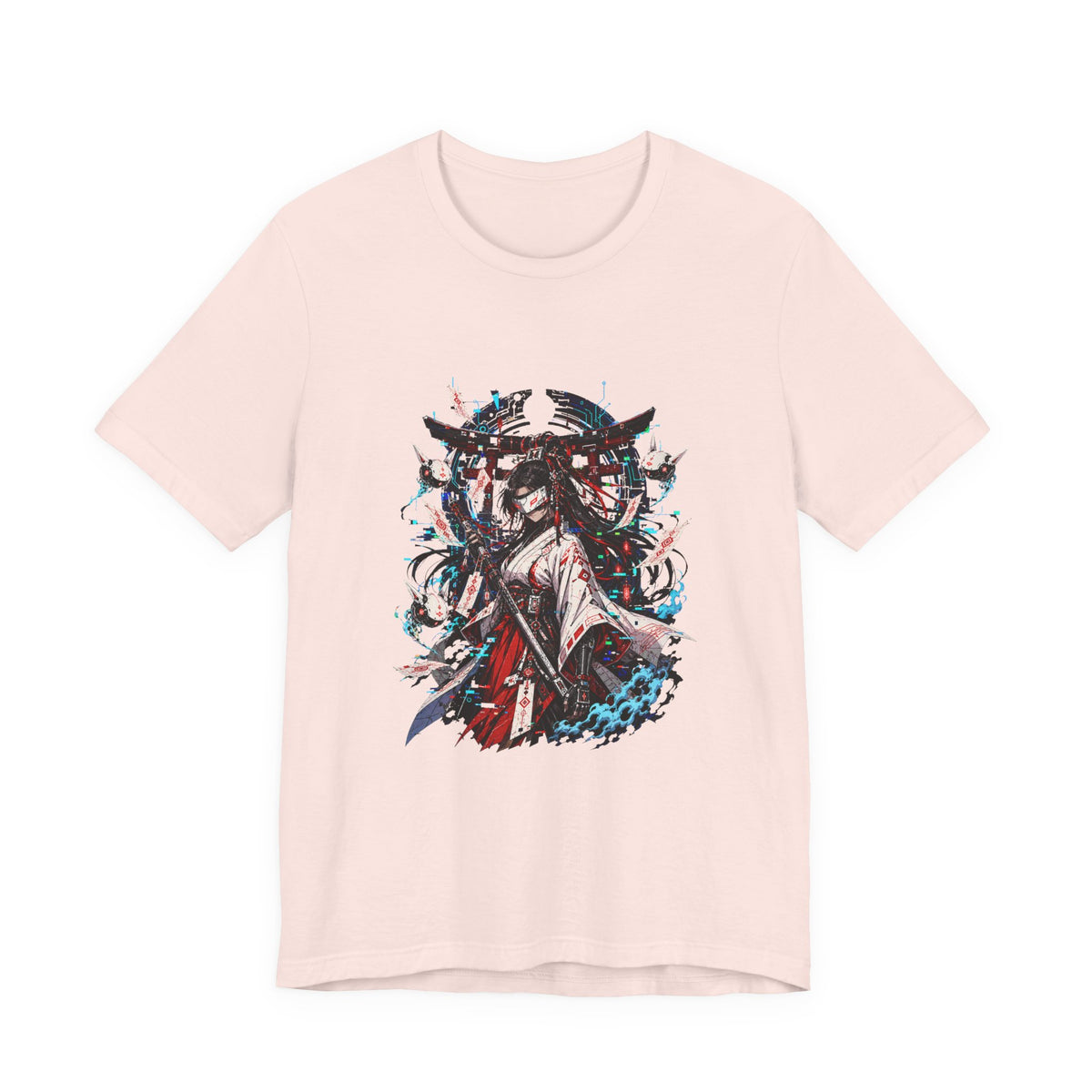 Cyber Shrine Maiden T-Shirt Graphic