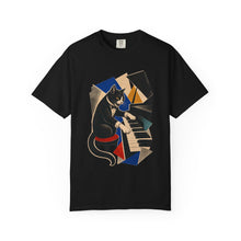 Tuxedo Cat Grand Piano Hard-Bop Collage Graphic Tee