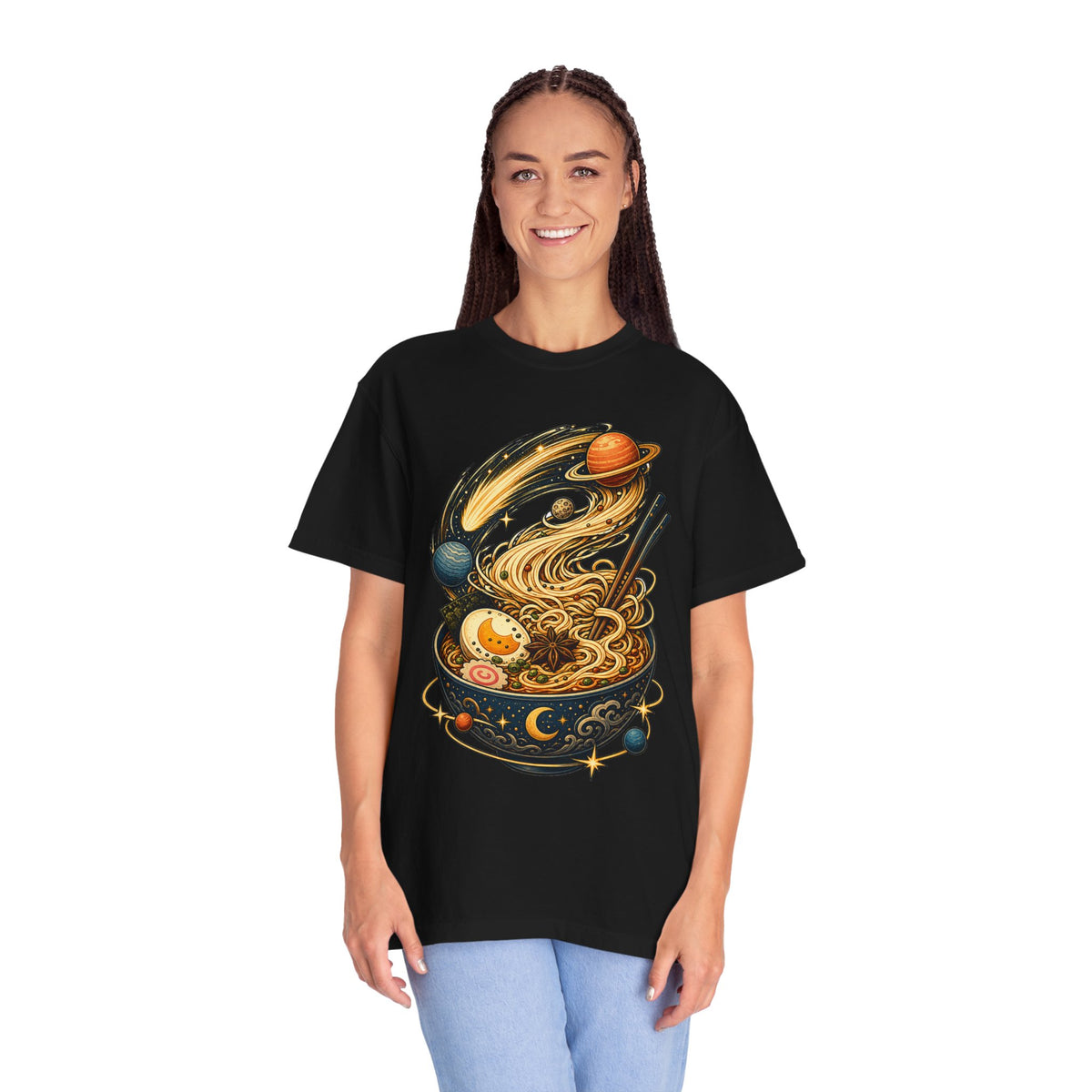 Celestial Ramen Comet Bowl T-Shirt Graphic