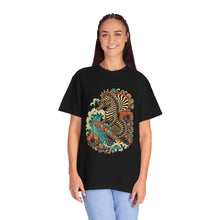 Psychedelic Zebra Seahorse Surf T-Shirt Graphic