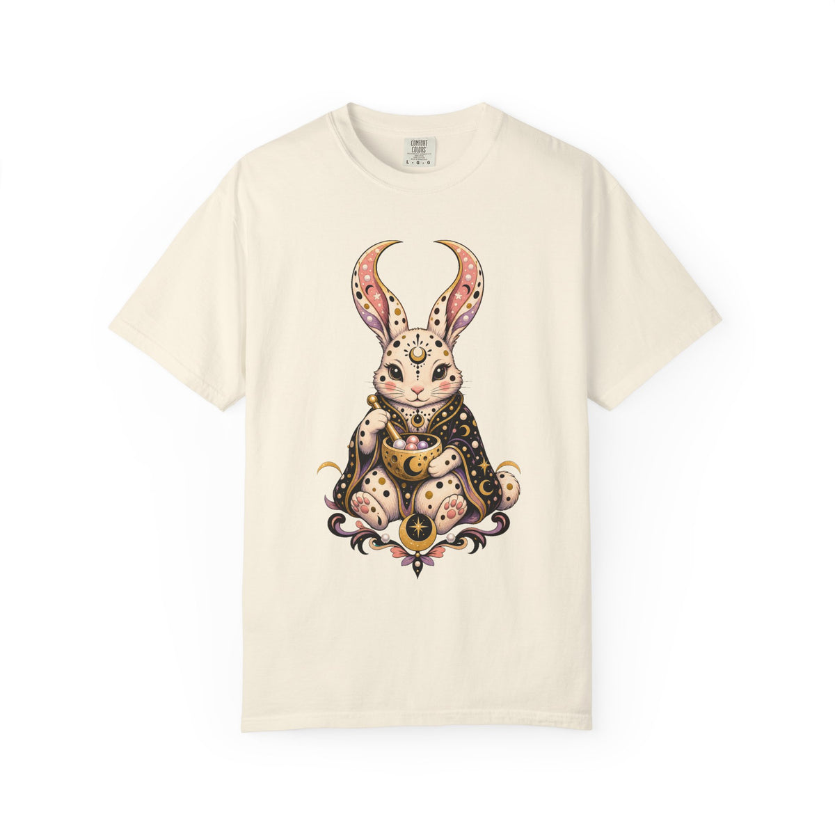 Polka Dot Moon Rabbit Graphic Tee