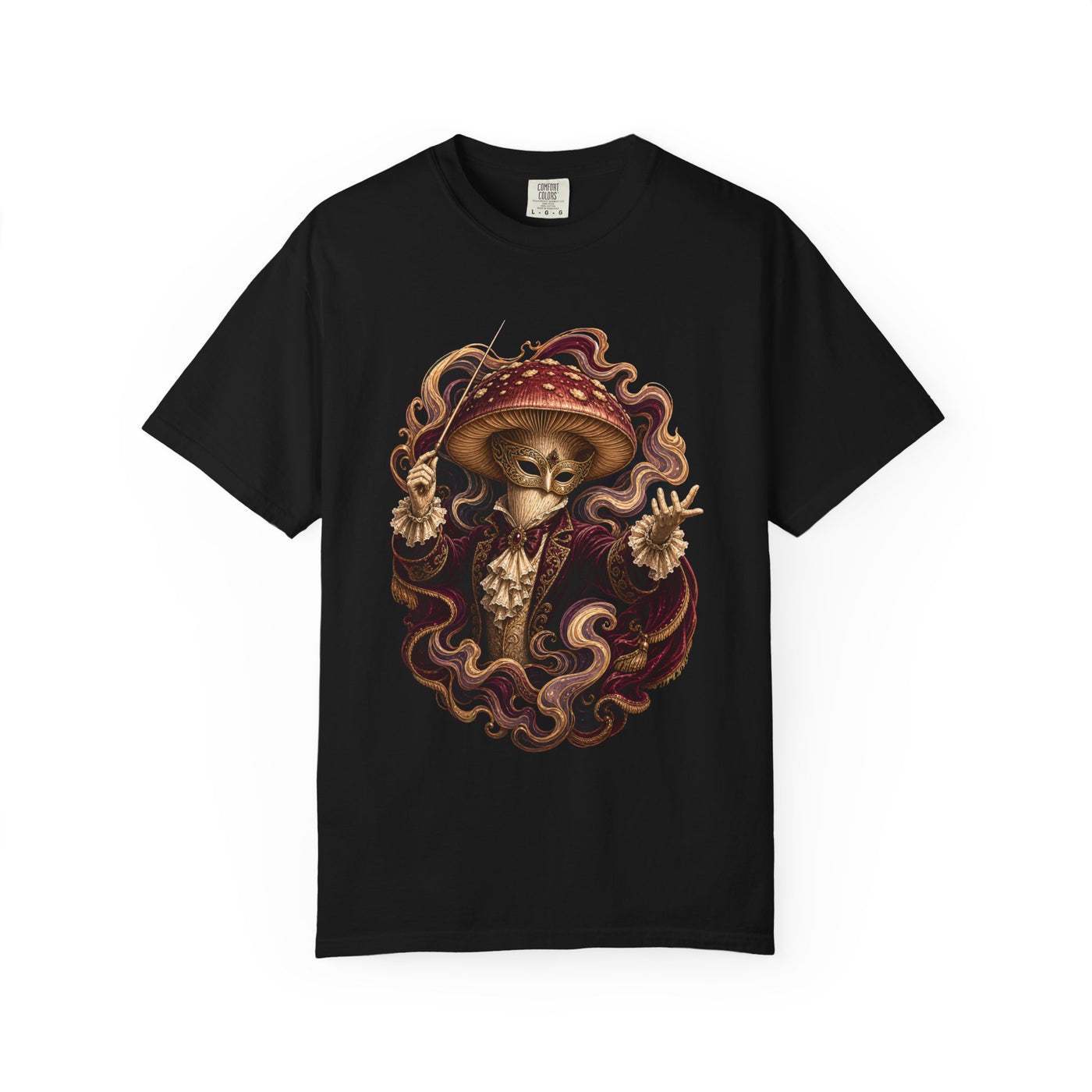 Opera Mask Mushroom Conductor T-Shirt Graphic