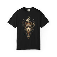 Blackwork Carnival Espresso Mask T-Shirt Graphic