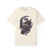 Chrome Rose Serpent Gothic Graphic T-Shirt
