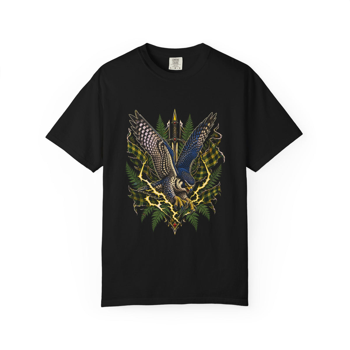 Acid Plaid Falcon Graphic Tee