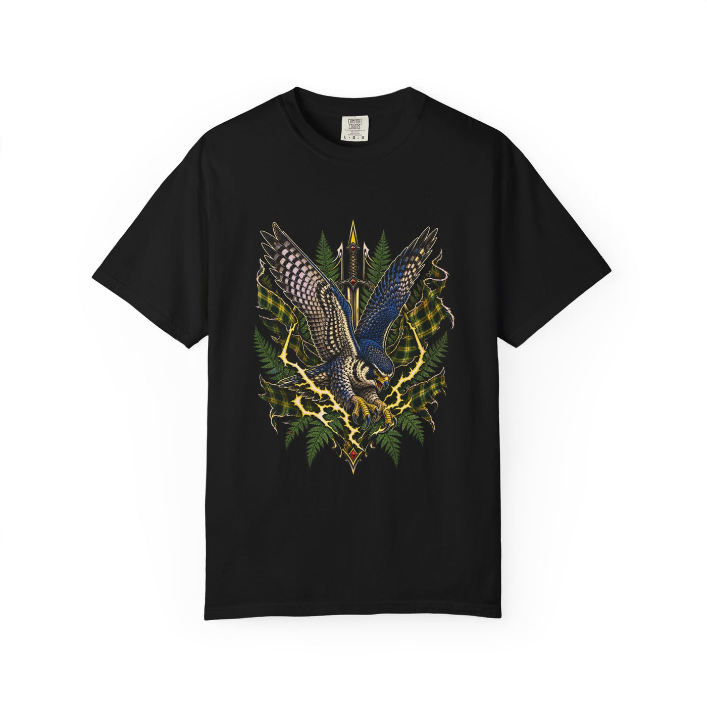 Acid Plaid Falcon Graphic Tee