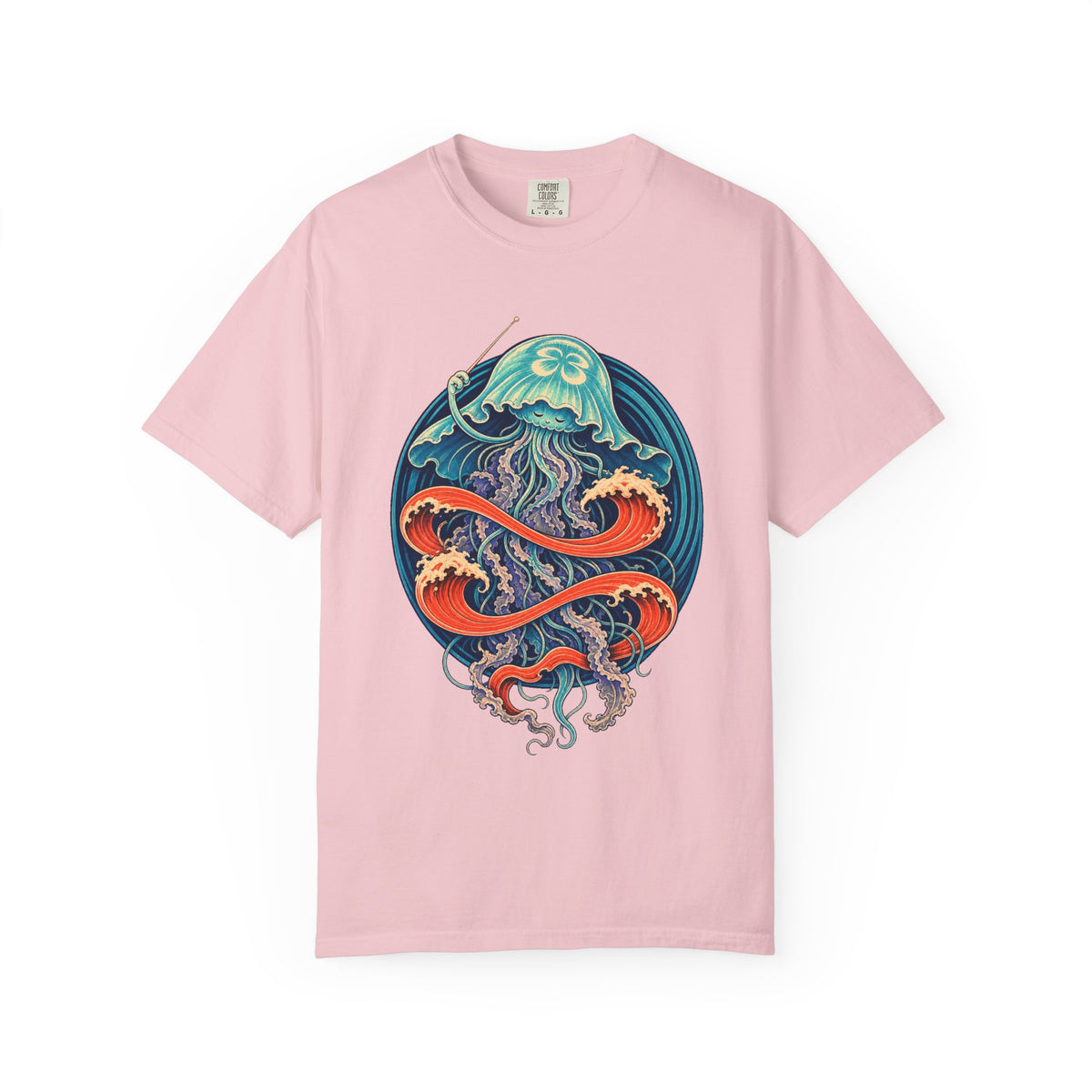 Aquamarine Moon Jellyfish Conductor Graphic Tee