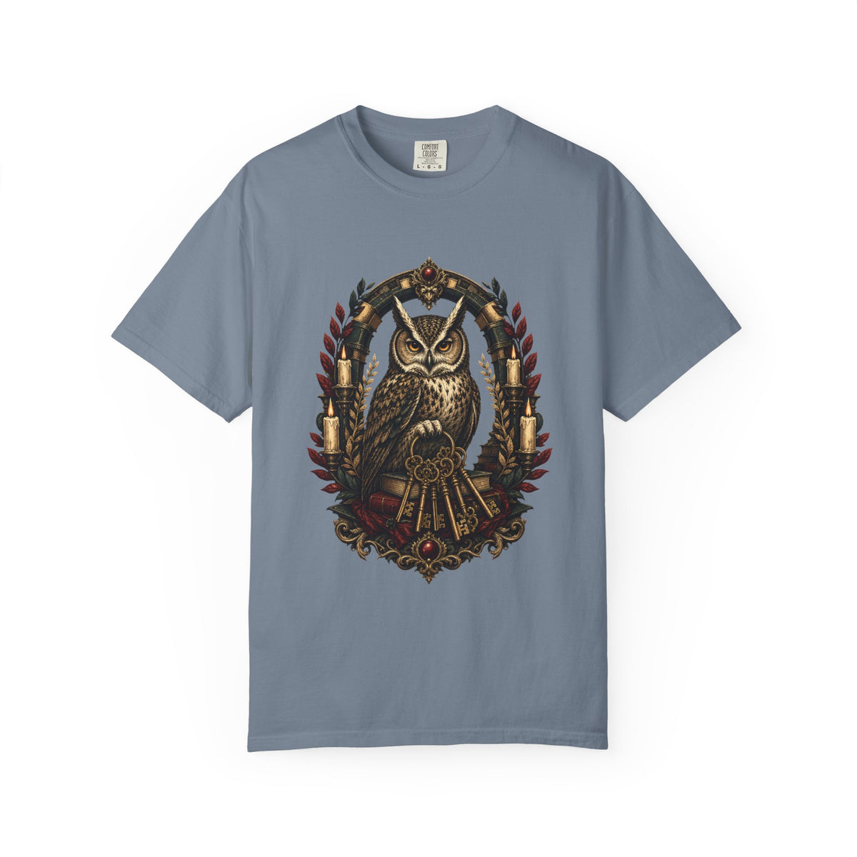 Dark Academia Owl Keymaster Graphic Tee