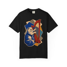 Persian Cat Concert Harp Hard-Bop Collage Graphic Tee