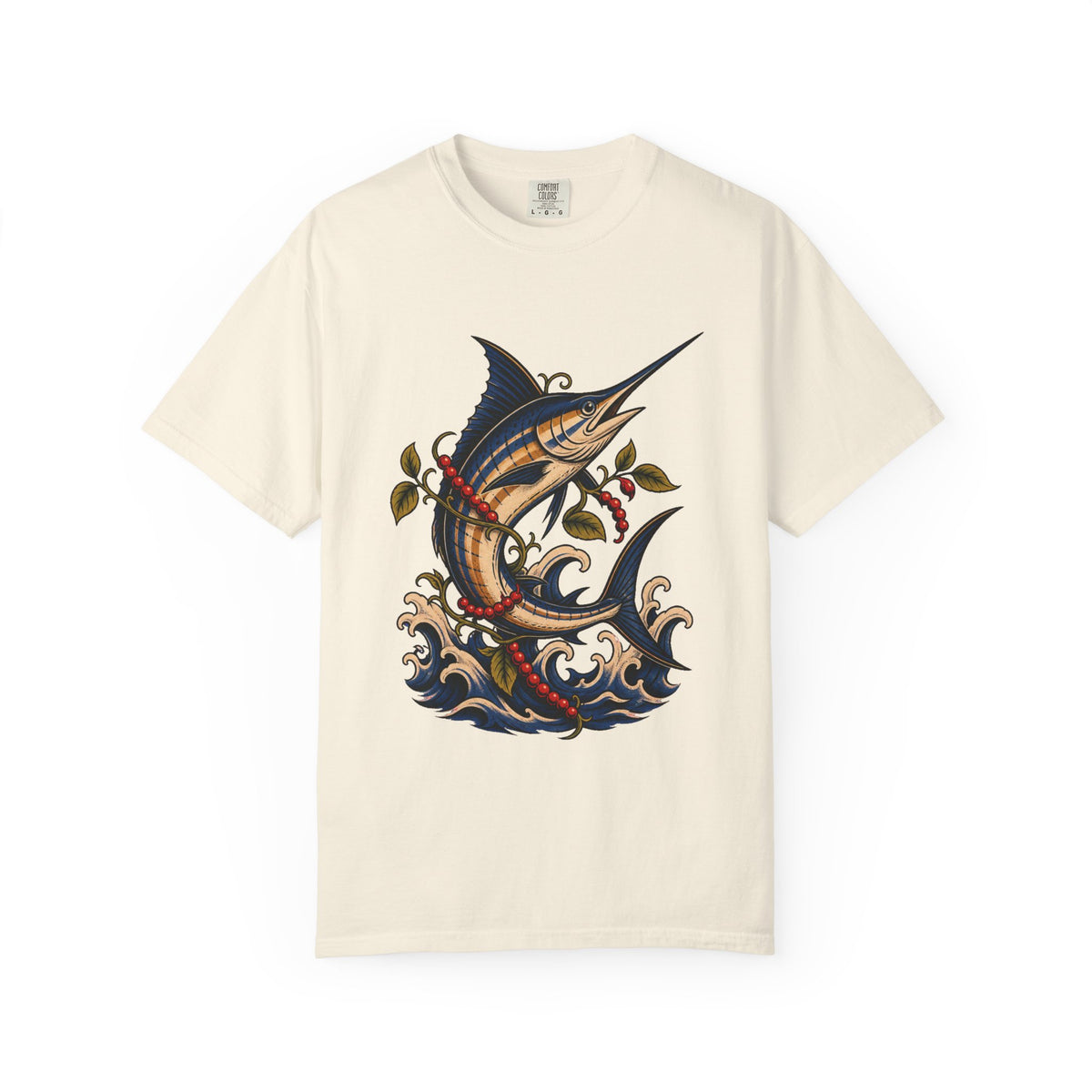 Tattoo Flash Peppercorn Marlin Graphic Tee