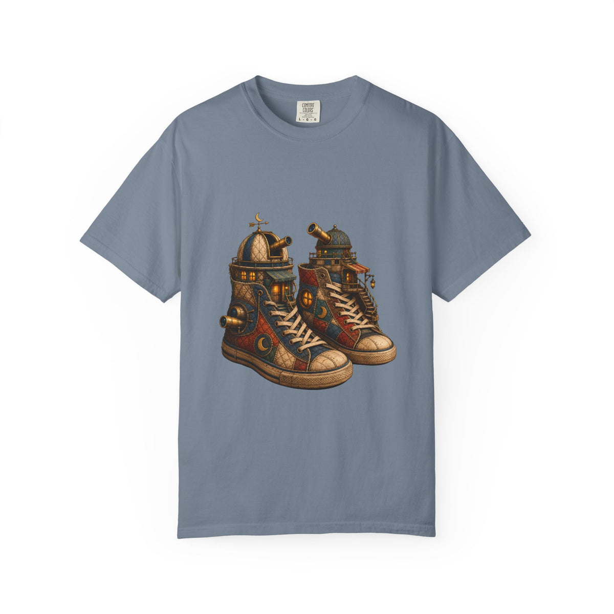 Quilted Roadside Observatory Shoes T-Shirt Graphic