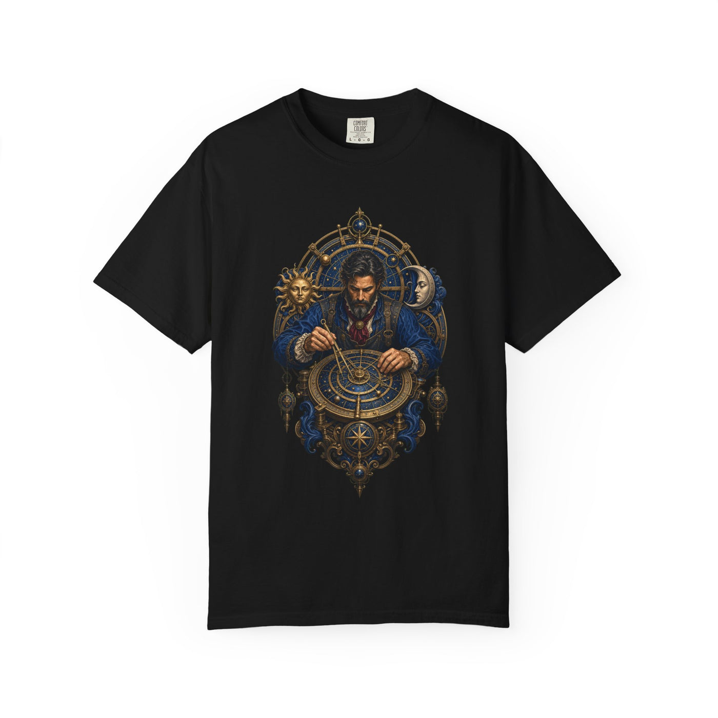Celestial Astrolabe Maker Gothic Science Graphic Tee
