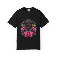 Punk Metal Orchid Panther T-Shirt Graphic