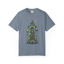 Alien Mushroom Radio Tower T-Shirt Graphic