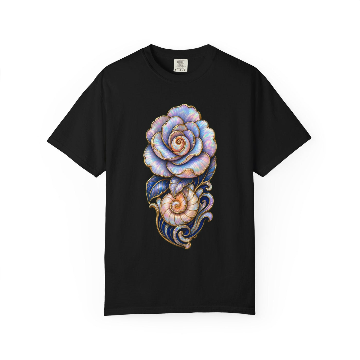 Opal Camellia Shell Graphic Tee