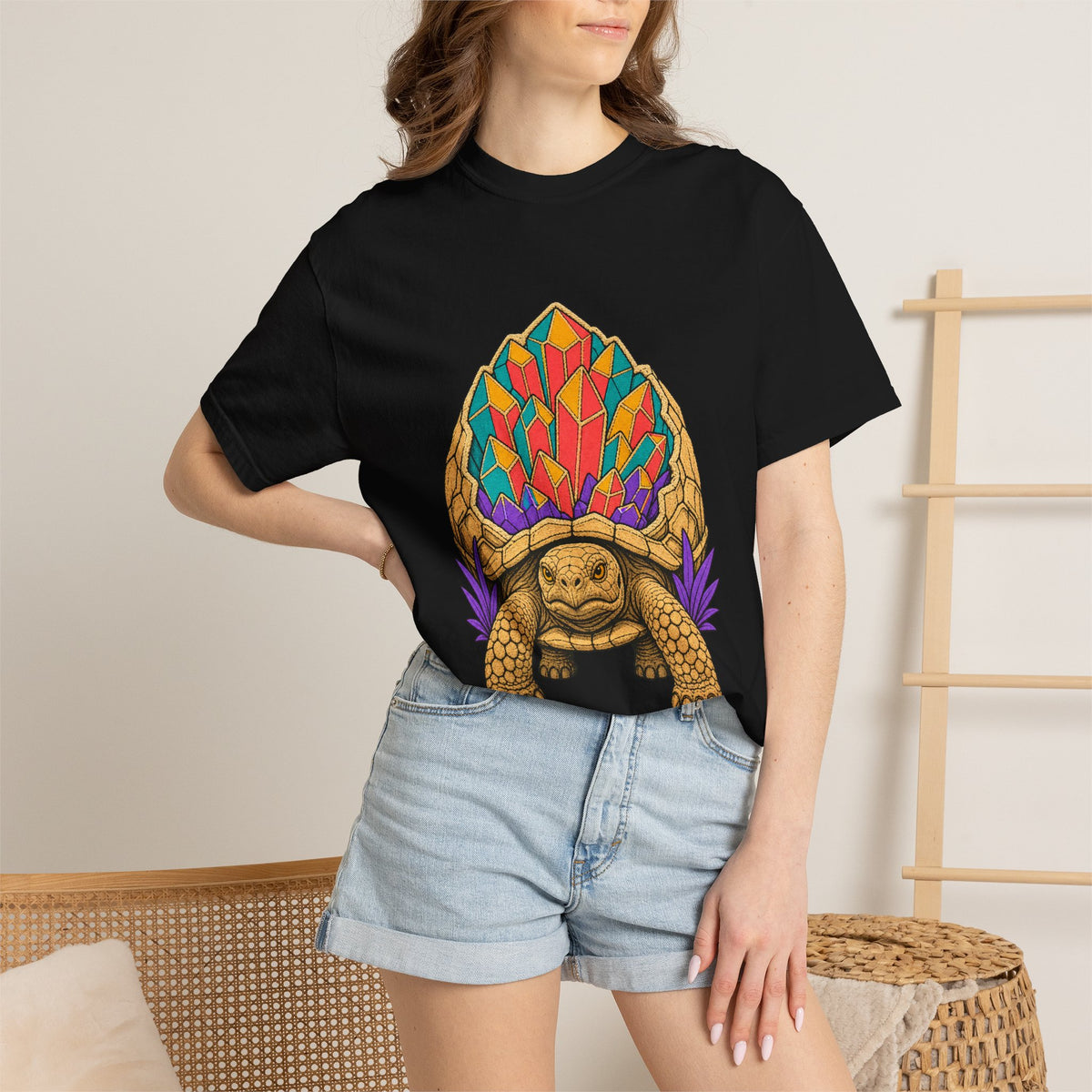 Geode Tortoise Embroidered Western Graphic Tee