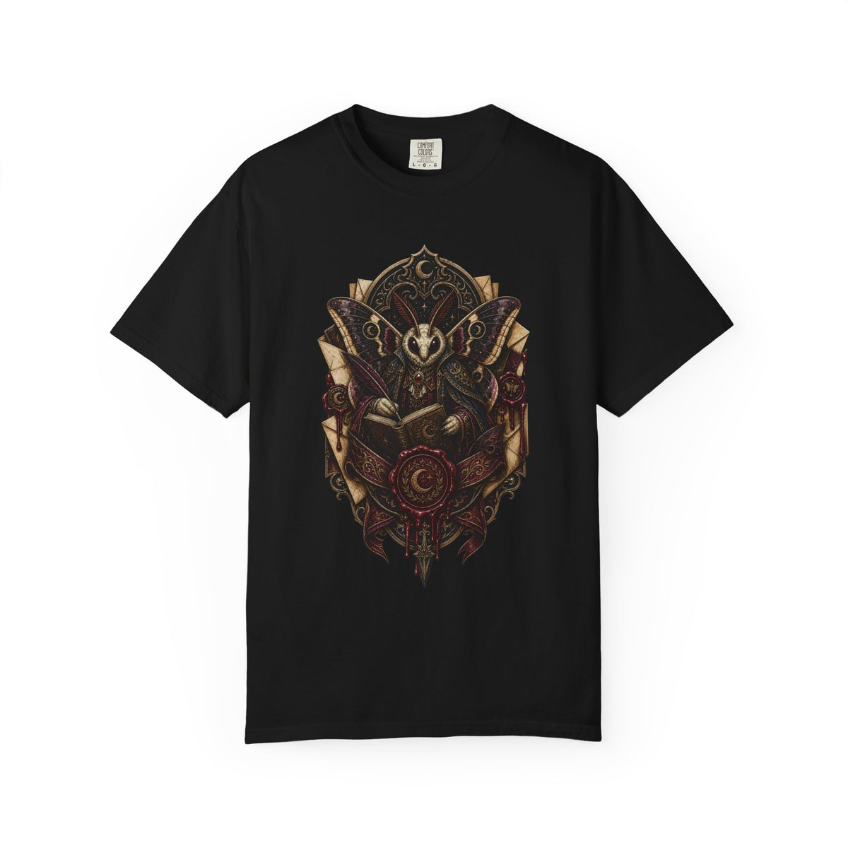 Night Moth Archivist T-Shirt Graphic