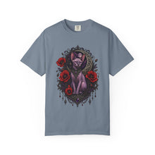 Gothic Poppy Sphinx Cat Graphic Tee