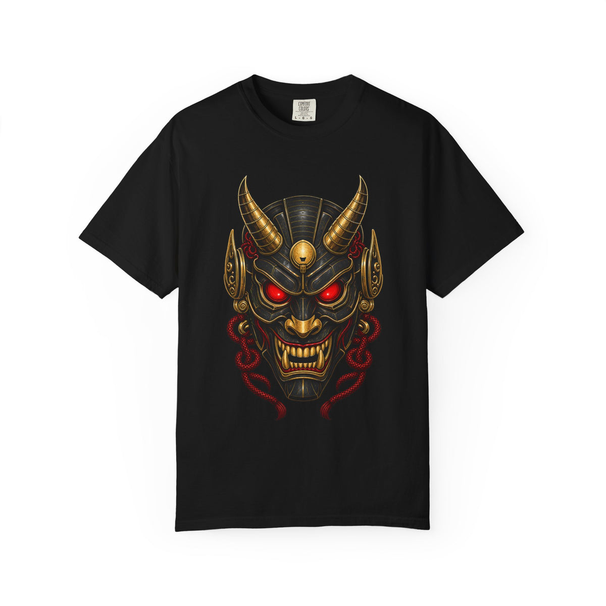 Crimson Oni Mask T-Shirt Graphic