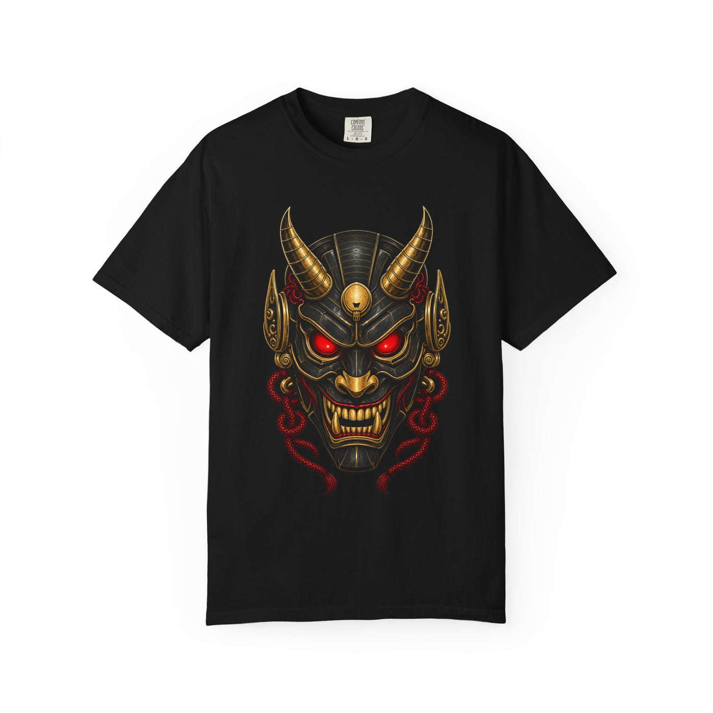 Crimson Oni Mask T-Shirt Graphic