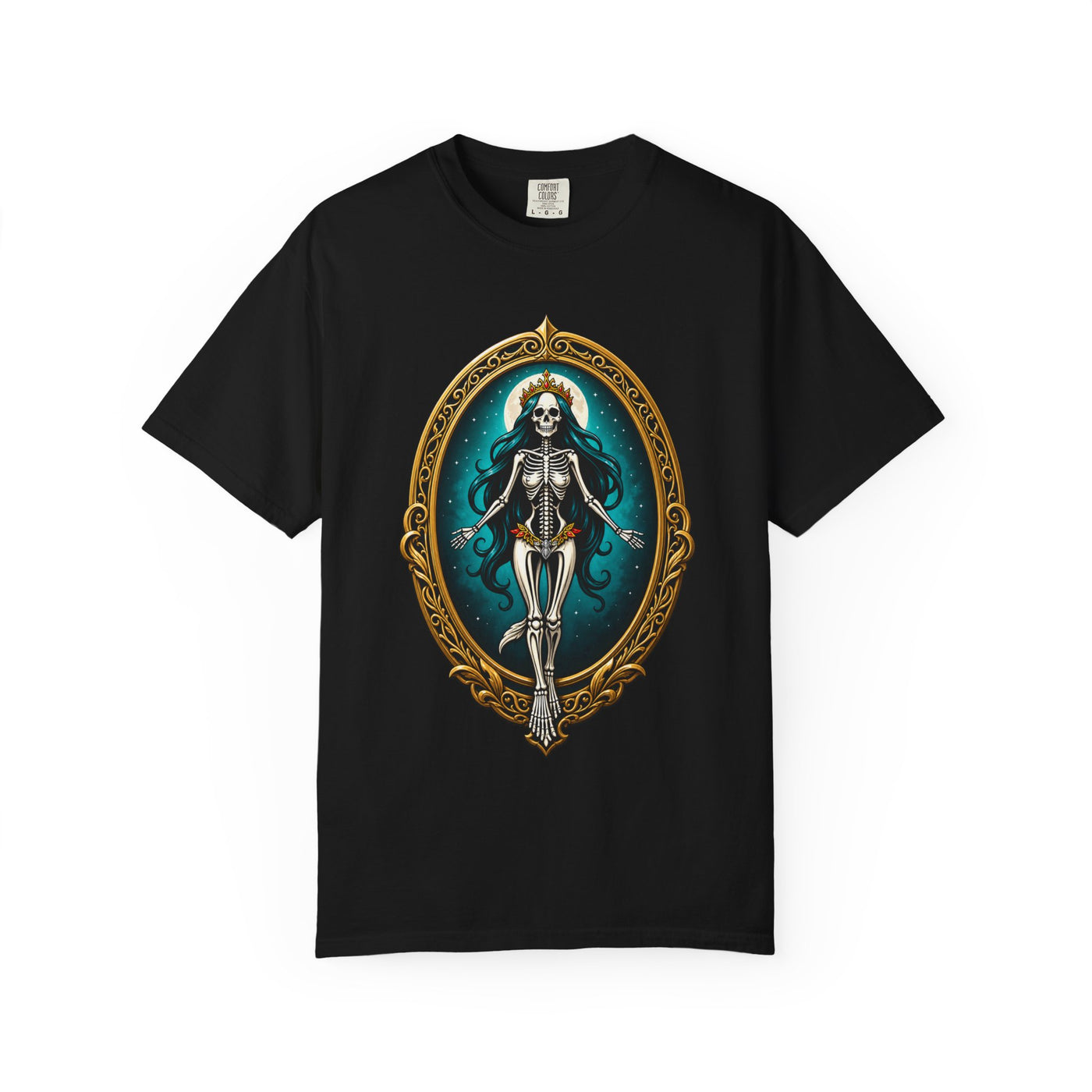 Gothic Skeleton Queen Frame T-Shirt Graphic