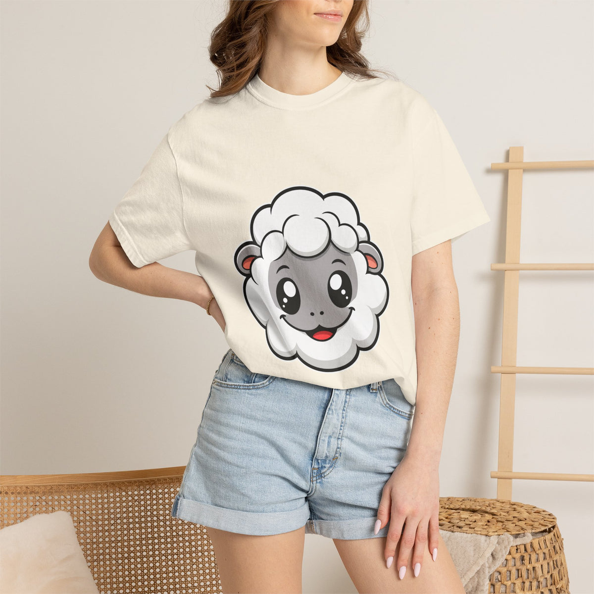 Cute Sheep Kawaii T-Shirt Graphic