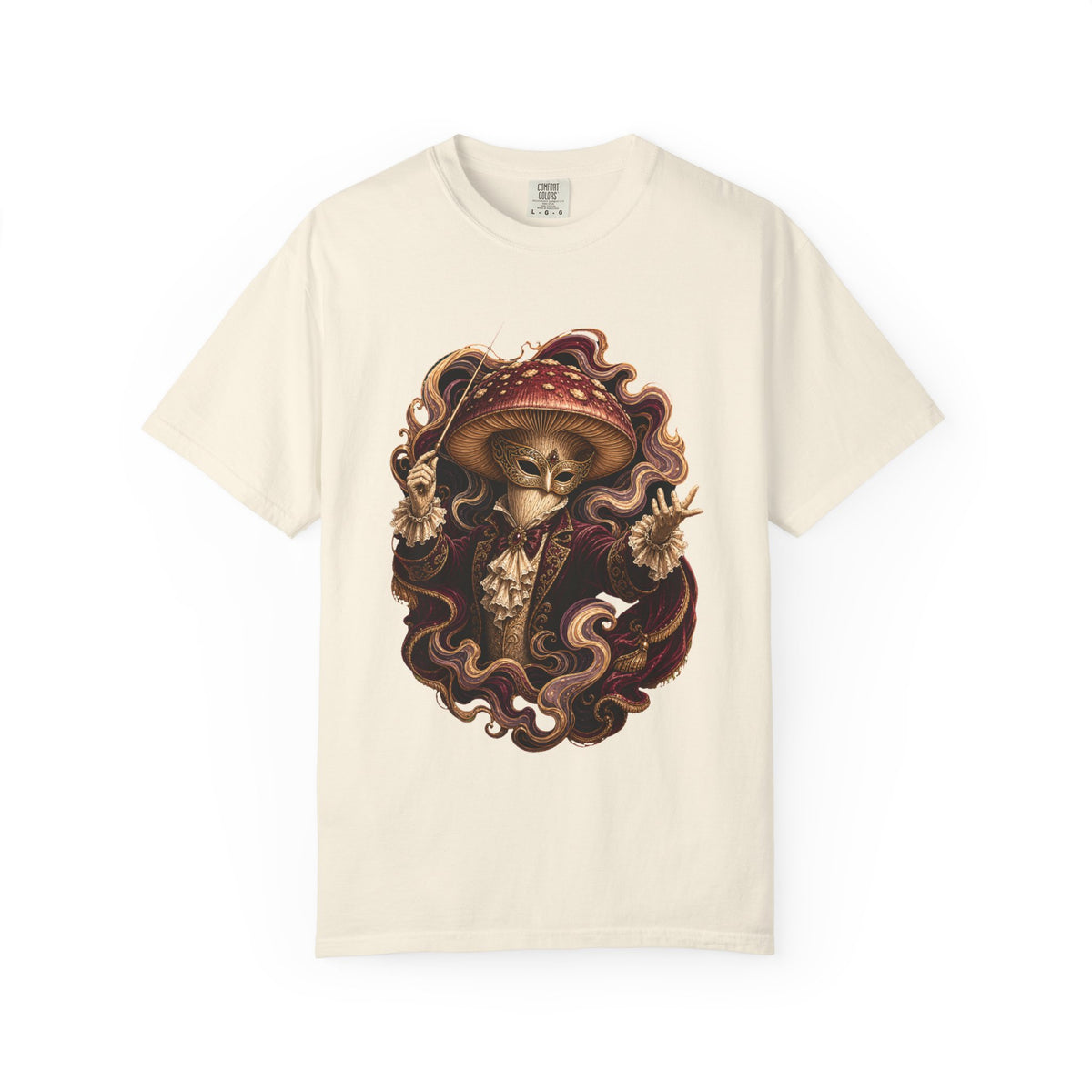 Opera Mask Mushroom Conductor T-Shirt Graphic