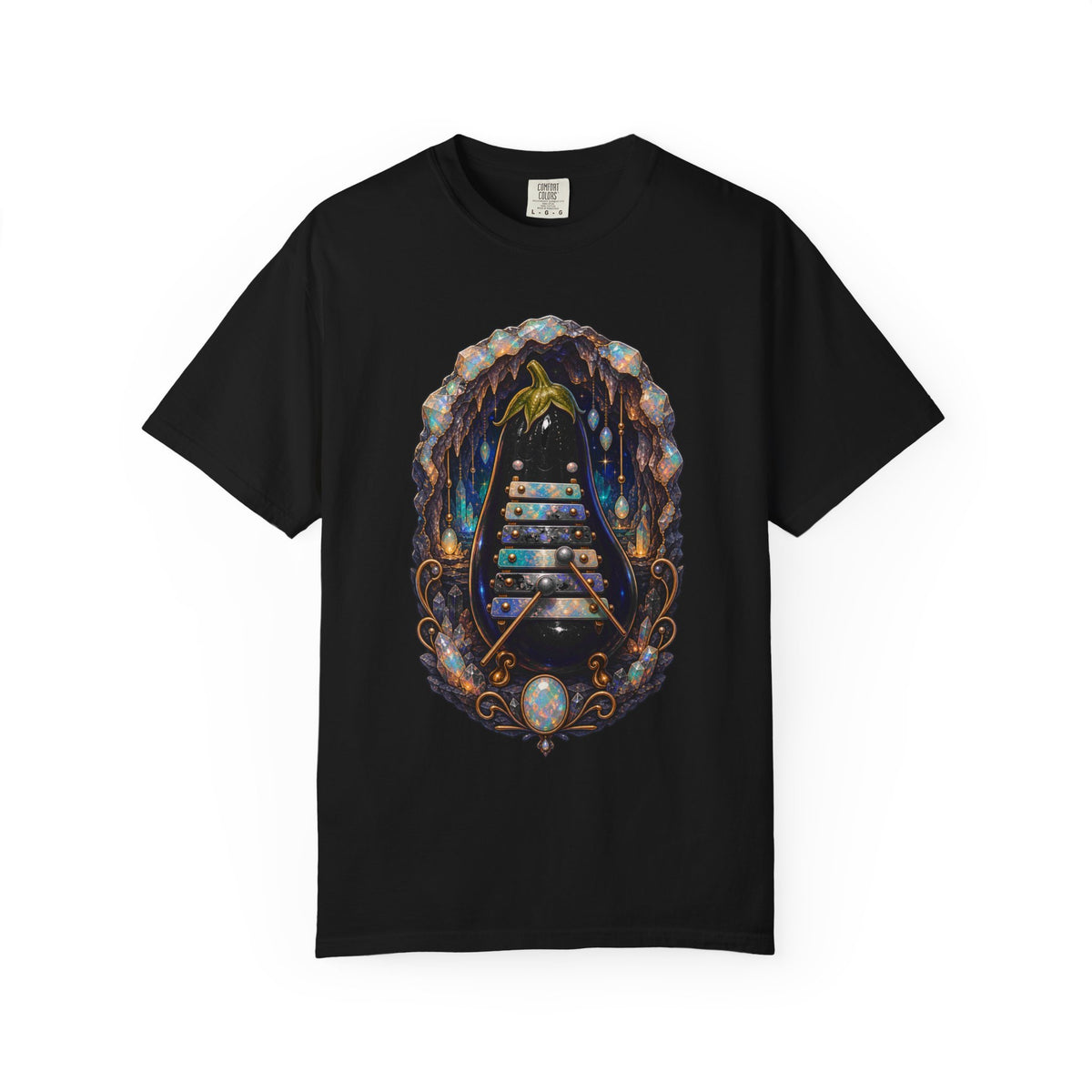 Opal Cave Xylophone Eggplant T-Shirt Graphic
