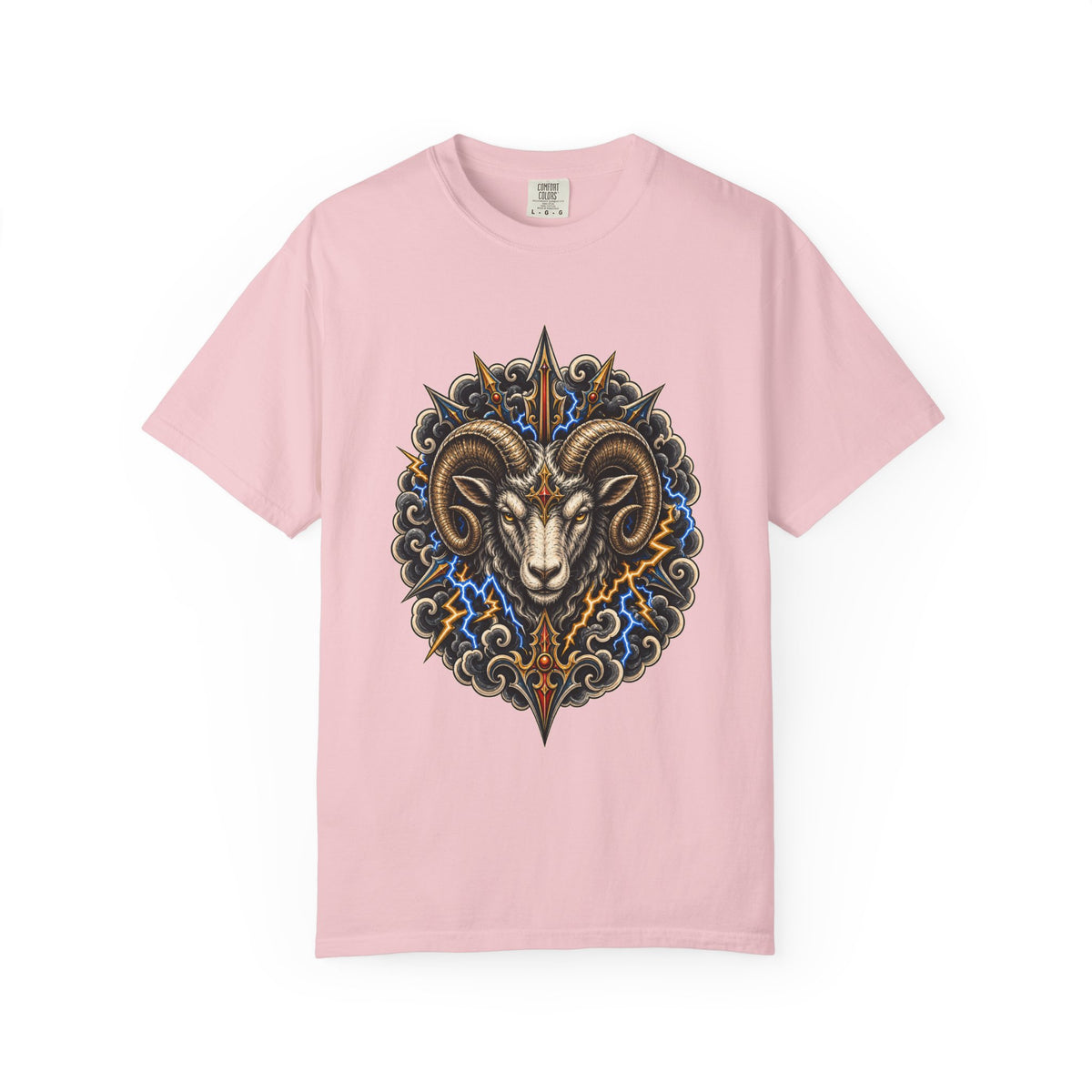Tattoo Flash Thunder Ram T-Shirt Graphic