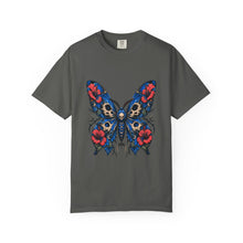 Cerulean Hibiscus Reaper Moth Graphic Tee