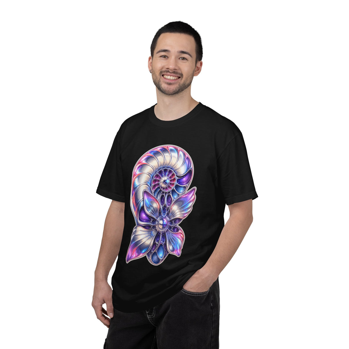 Chrome Nautilus Bloom Y2K Graphic Tee